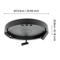 Lampa Sufitowa BRUSCOLI czarna (390052) - EGLO