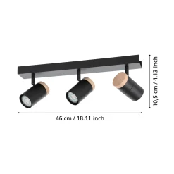 Lampa Sufitowa CARTAGENA czarna (39648) - EGLO