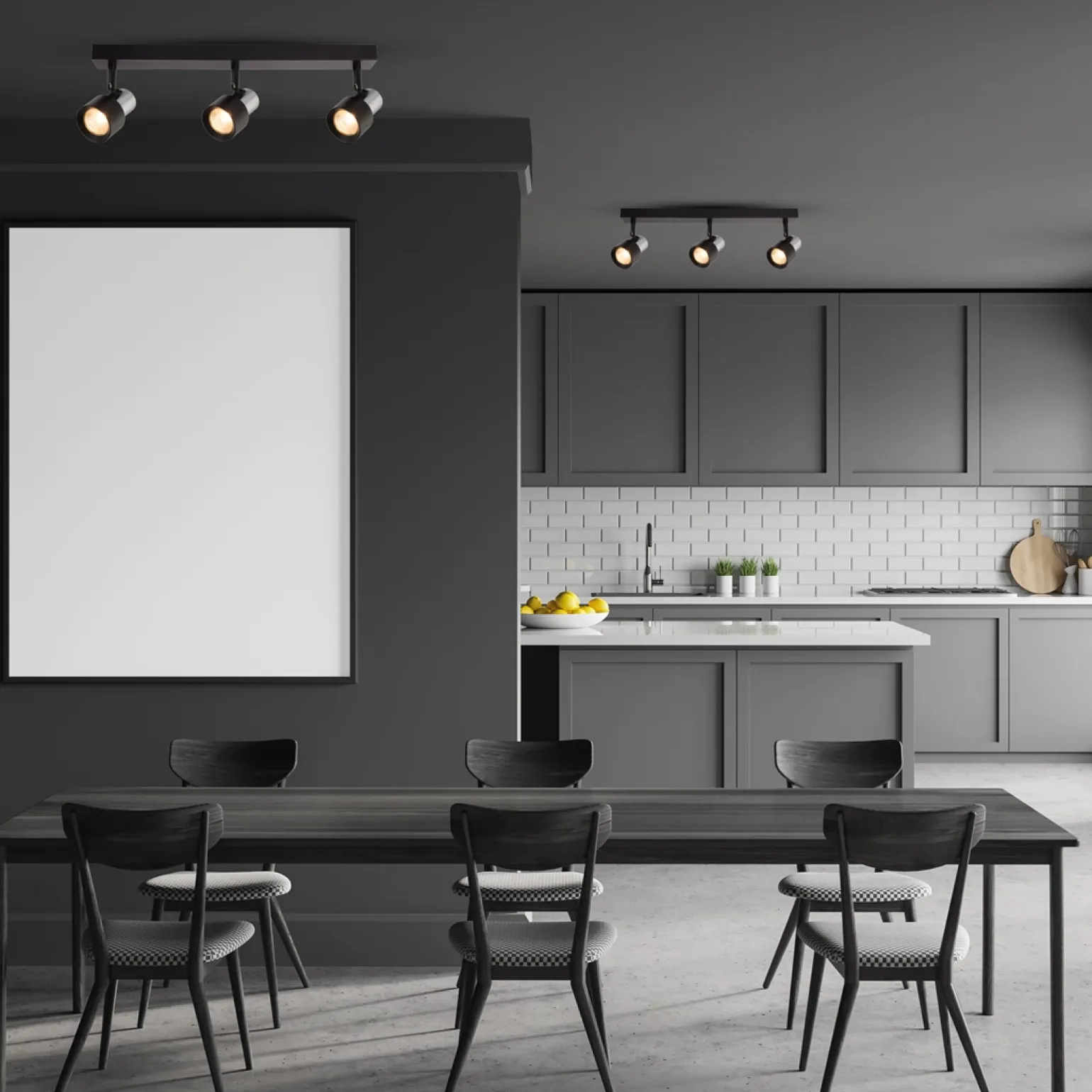 Lampa sufitowa Cino Spot 3 czarna (ML9949) - Milagro