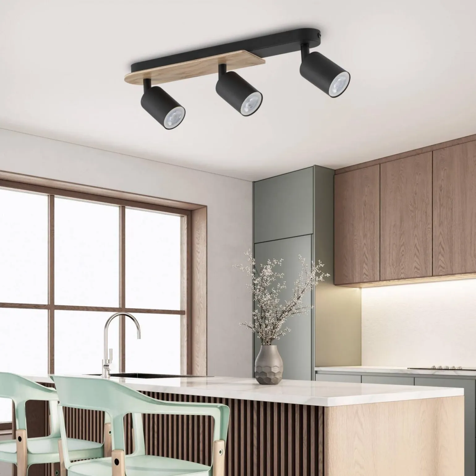 Lampa sufitowa COVER WOOD 3 PŁ (4675) - TK Lighting