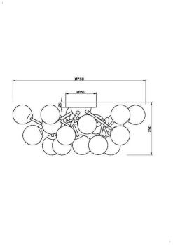 Lampa sufitowa Dallas (MOD545CL-20B) - Maytoni