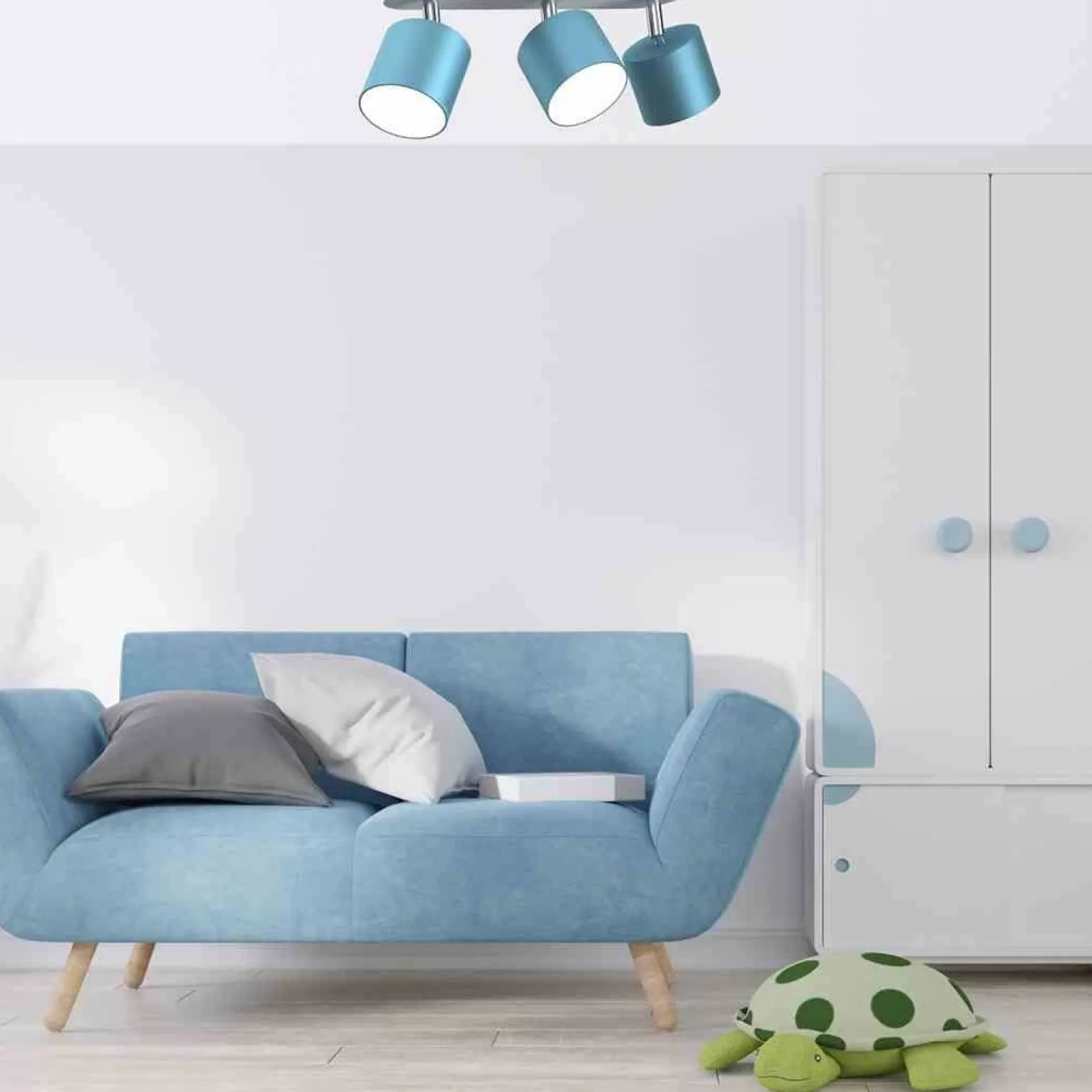 Lampa sufitowa DIXIE BLUE 3xGX53 (MLP7606) - Milagro