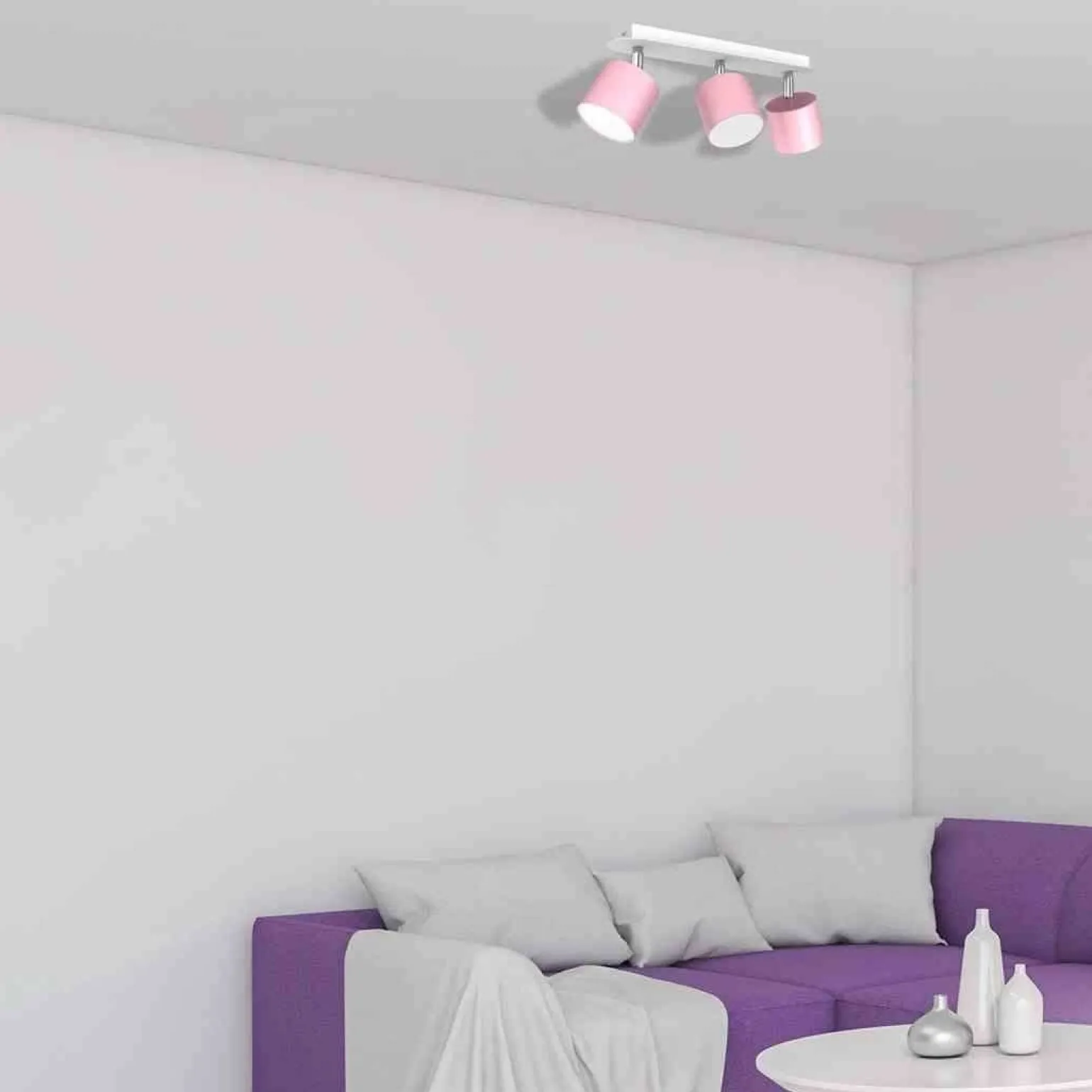 Lampa sufitowa DIXIE PINK 3xGX53 (MLP7611) - Milagro