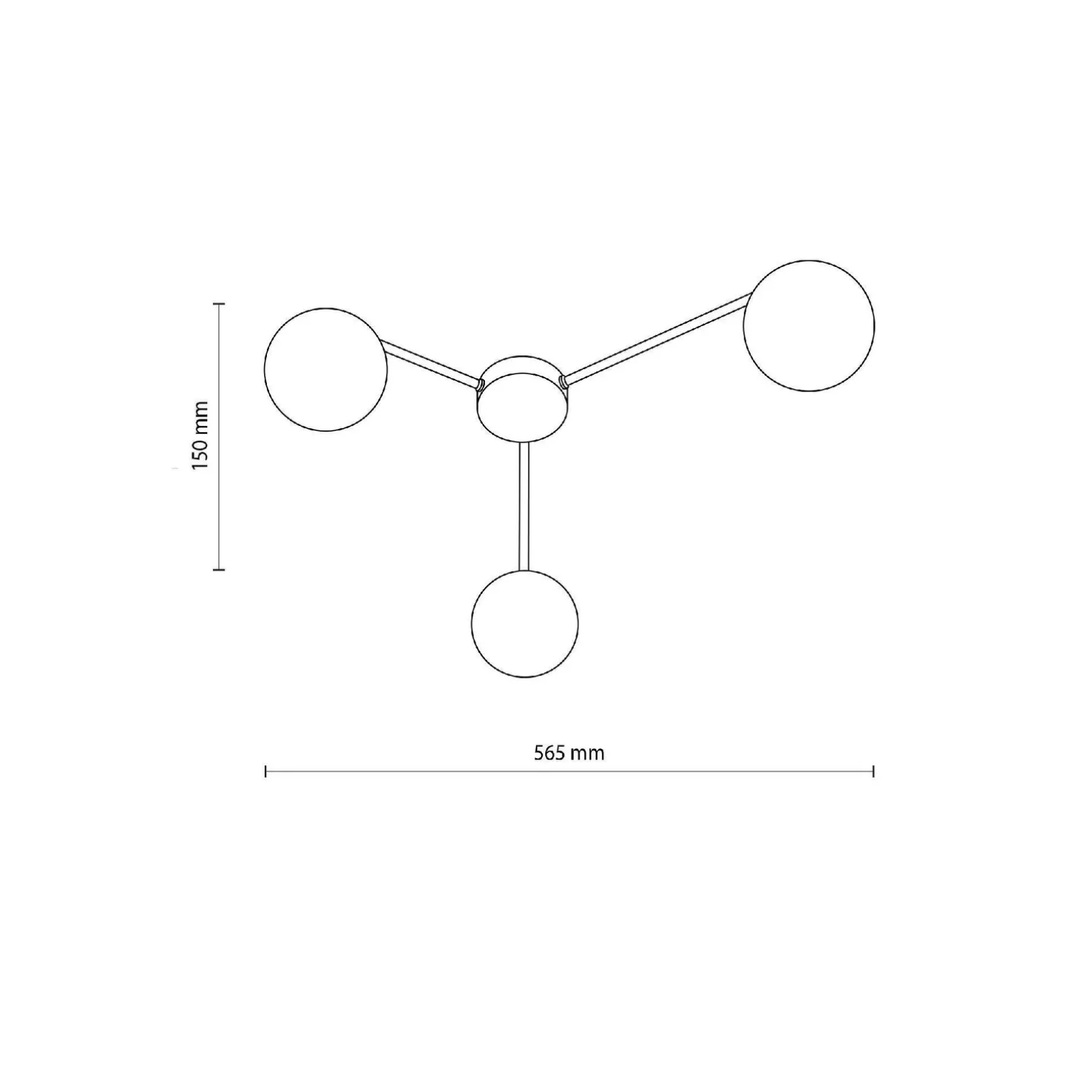 Lampa sufitowa ELTON BLACK 3 (10261) - TK Lighting