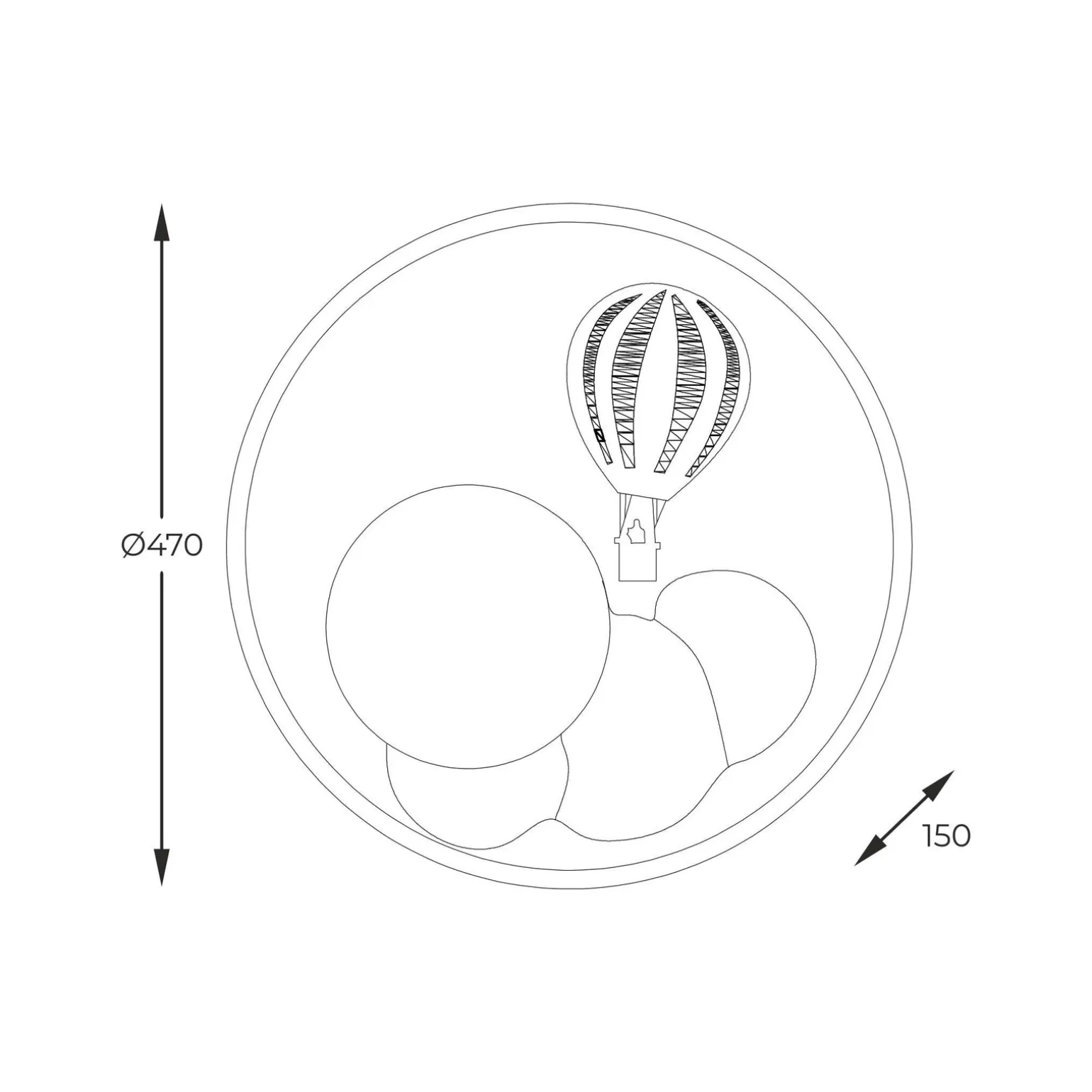 Lampa sufitowa FOCUS (MX4148-1-DWLD) - Zuma Line
