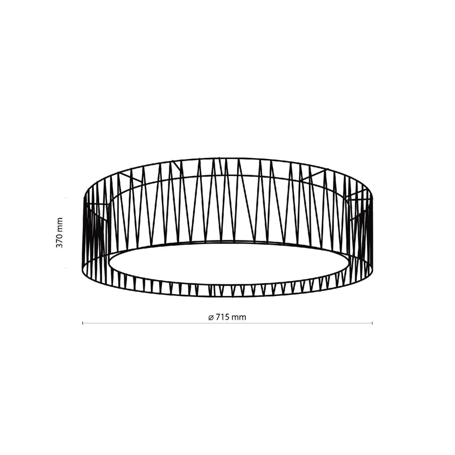 Lampa sufitowa HARMONY NATURE 4 PŁ (4556) - TK Lighting