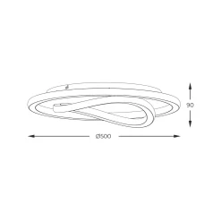 Lampa sufitowa LENS (MX3889-1A-3BGT) - Zuma Line