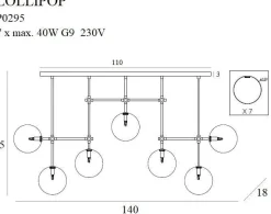 Lampa sufitowa LOLLIPOP (P0295) - Maxlight