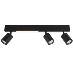 Lampa Sufitowa Magnet 9W+3xGU10 3000/4000K Czarny (ML1134) - Milagro
