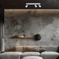 Lampa Sufitowa Magnet 9W+3xGU10 3000/4000K Biały (ML1135) - Milagro