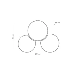 Lampa sufitowa MONA NATURE 3 PŁ (6591) - TK Lighting