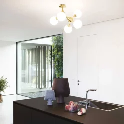 Lampa Sufitowa NODI Mosiądz (NODI_PL5_OTTONE) - Ideal Lux