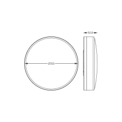 Lampa sufitowa NOLAN CLEAR (1004) - Zuma Line