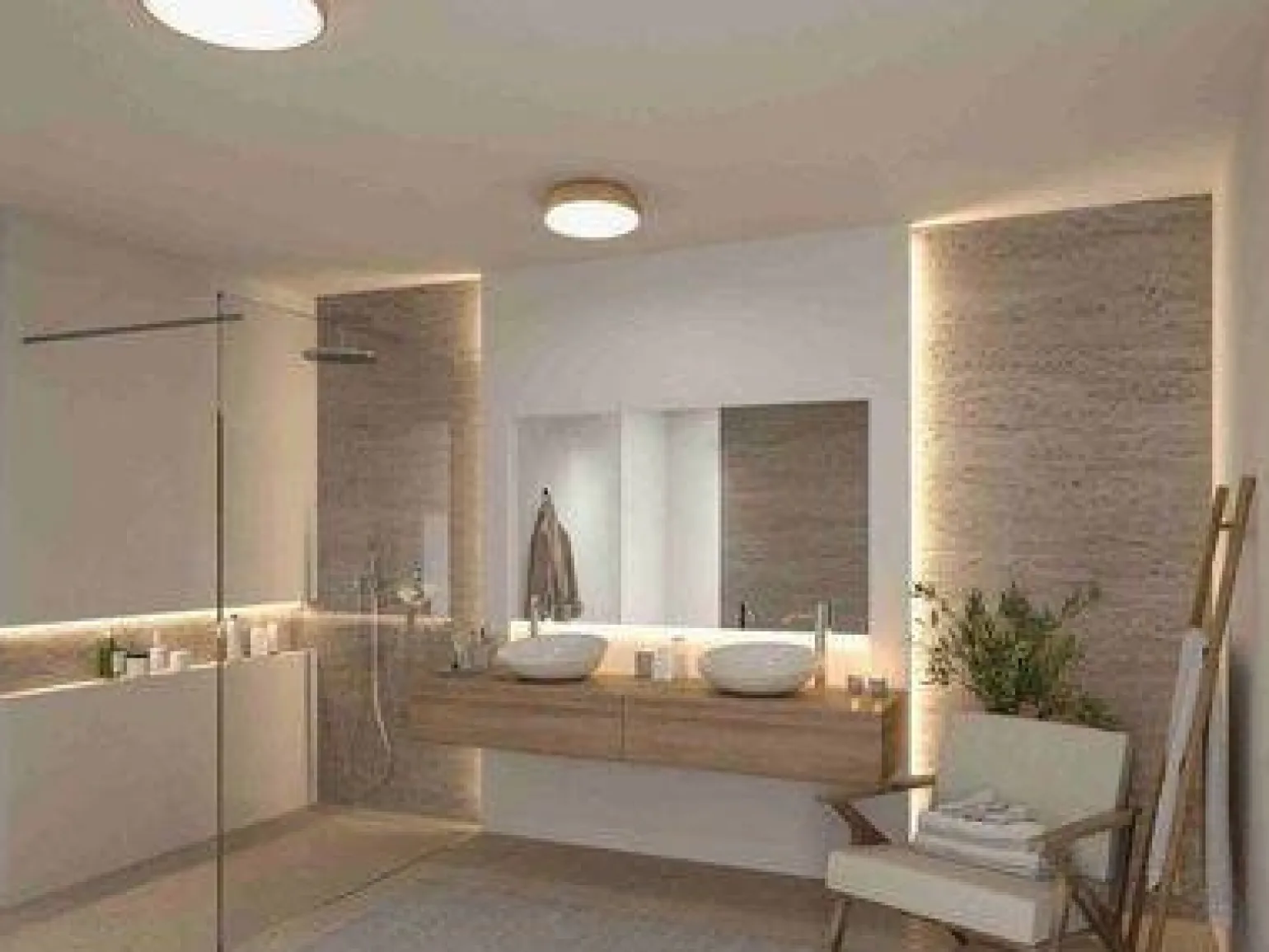 Lampa sufitowa OKA LED IP44 230V drewnopodobny (PL71083) - PAULMANN