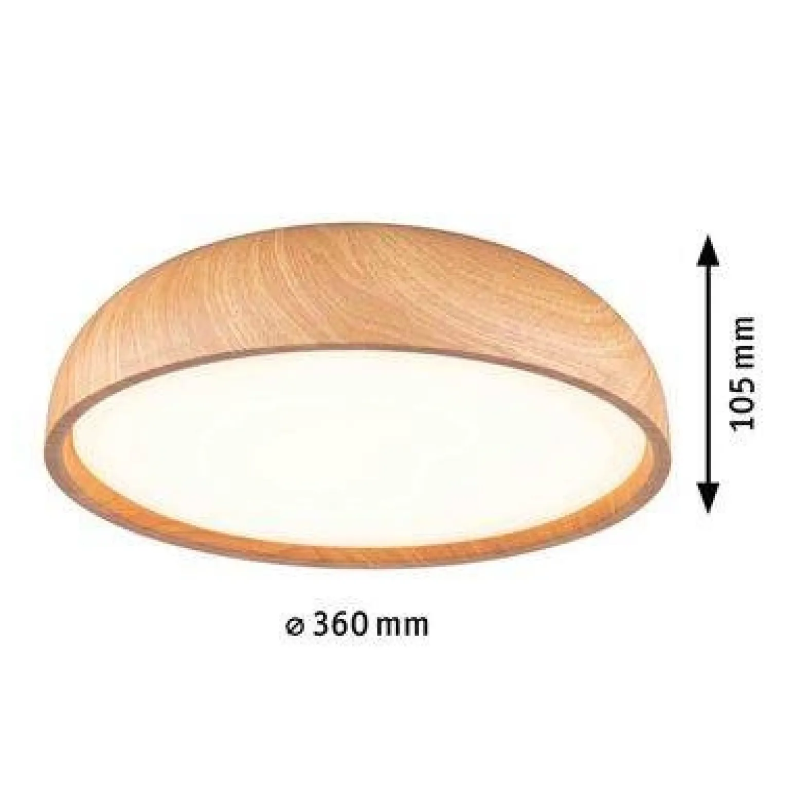 Lampa sufitowa OKA LED IP44 230V drewnopodobny (PL71083) - PAULMANN