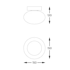 Lampa sufitowa OMI złota (1189) - Zuma Line