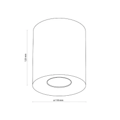 Lampa sufitowa ORION czarna (3239) - TK Lighting