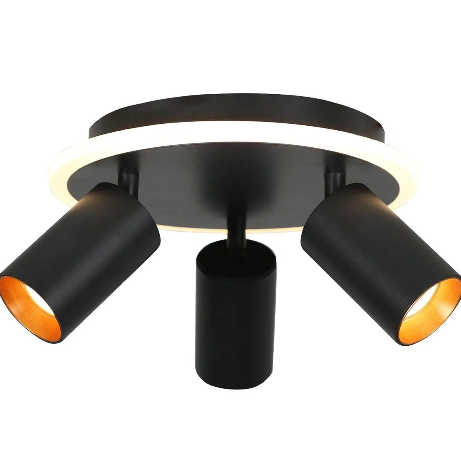 Lampa sufitowa Parma koło (LP-0612/3C Round BK) - Light Prestige