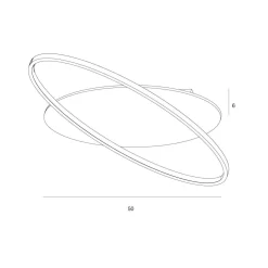 Lampa sufitowa Poraso (PLF-93439-12W-WO) - Italux