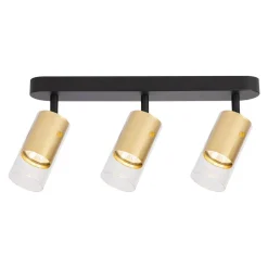 Lampa sufitowa Ricky Spot złota 3 (ML0692) - Milagro