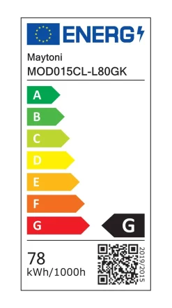 Lampa sufitowa Rida (MOD015CL-L80GK) - Maytoni
