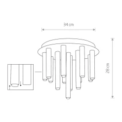 Lampa sufitowa STALACTITE (8355) - Nowodvorski