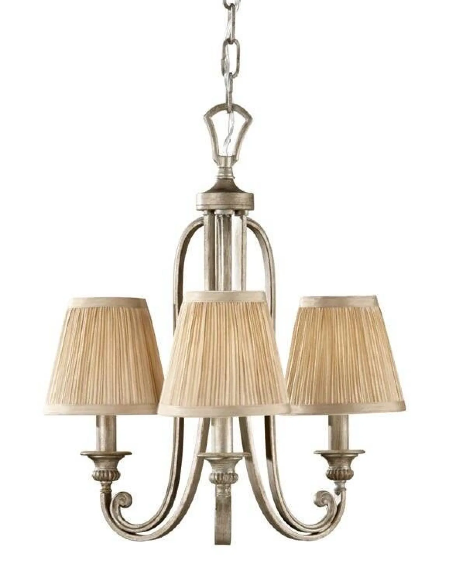 Lampa wisząca ABBEY kol. SILVER SAND (FE/ABBEY3) - Feiss - Elstead Lighting - żyrandol