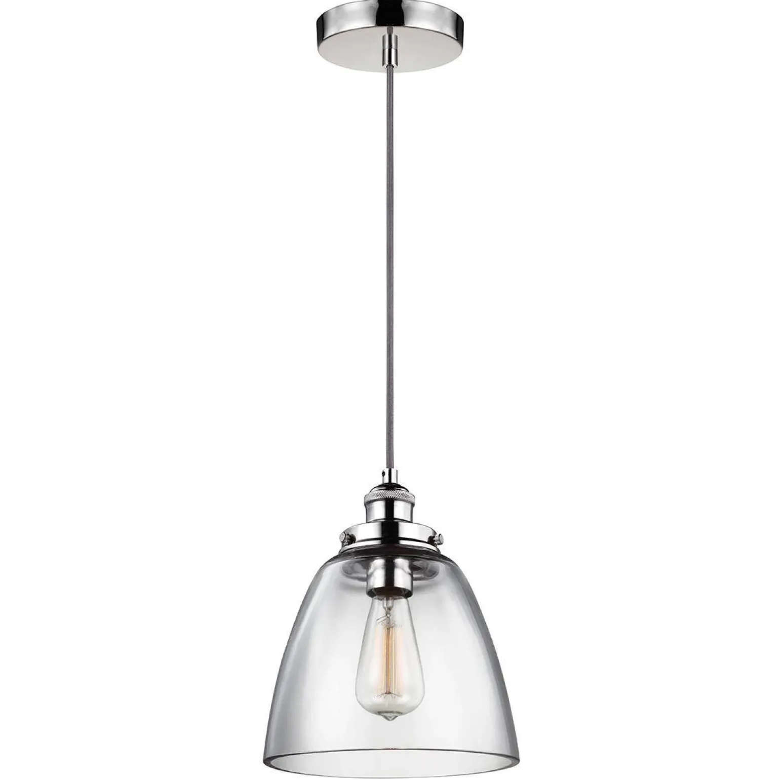 Lampa wisząca Baskin (FE-BASKIN-P-B-PN) - Elstead Lighting