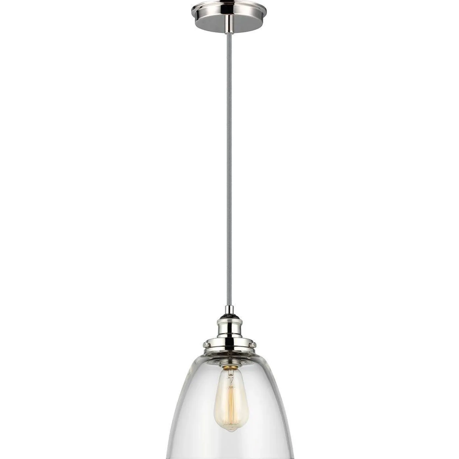 Lampa wisząca Baskin (FE-BASKIN-P-B-PN) - Elstead Lighting