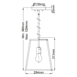 Lampa wisząca Fulton (HK-FULTON-P) - Elstead Lighting