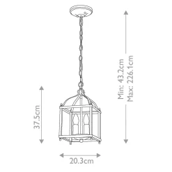Lampa wisząca Larkin (KL-LARKIN-P-S-OZ) - Elstead Lighting