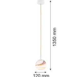 Lampa wisząca 1 pł., mała ALMIROS (8451) - Argon