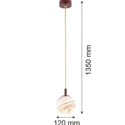 Lampa wisząca 1 pł., mała ALMIROS (8452) - Argon