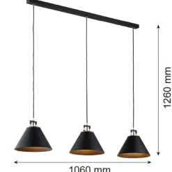 Lampa wisząca 3 pł. ORTE (6174) - Argon