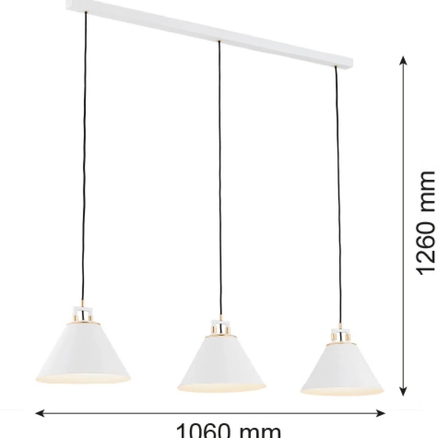 Lampa wisząca 3 pł. ORTE (6173) - Argon