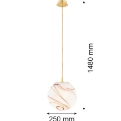Lampa wisząca 1 pł., średnia ALMIROS (8447) - Argon