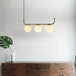 Lampa wisząca Alisa 3 złota/biała (LP-005/3L GD) - Light Prestige