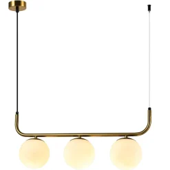 Lampa wisząca Alisa 3 złota/biała (LP-005/3L GD) - Light Prestige