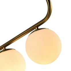 Lampa wisząca Alisa 3 złota/biała (LP-005/3L GD) - Light Prestige