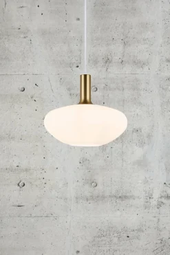 Lampa wisząca ALTON mleczne szkło / mosiądz (48973001) - Nordlux