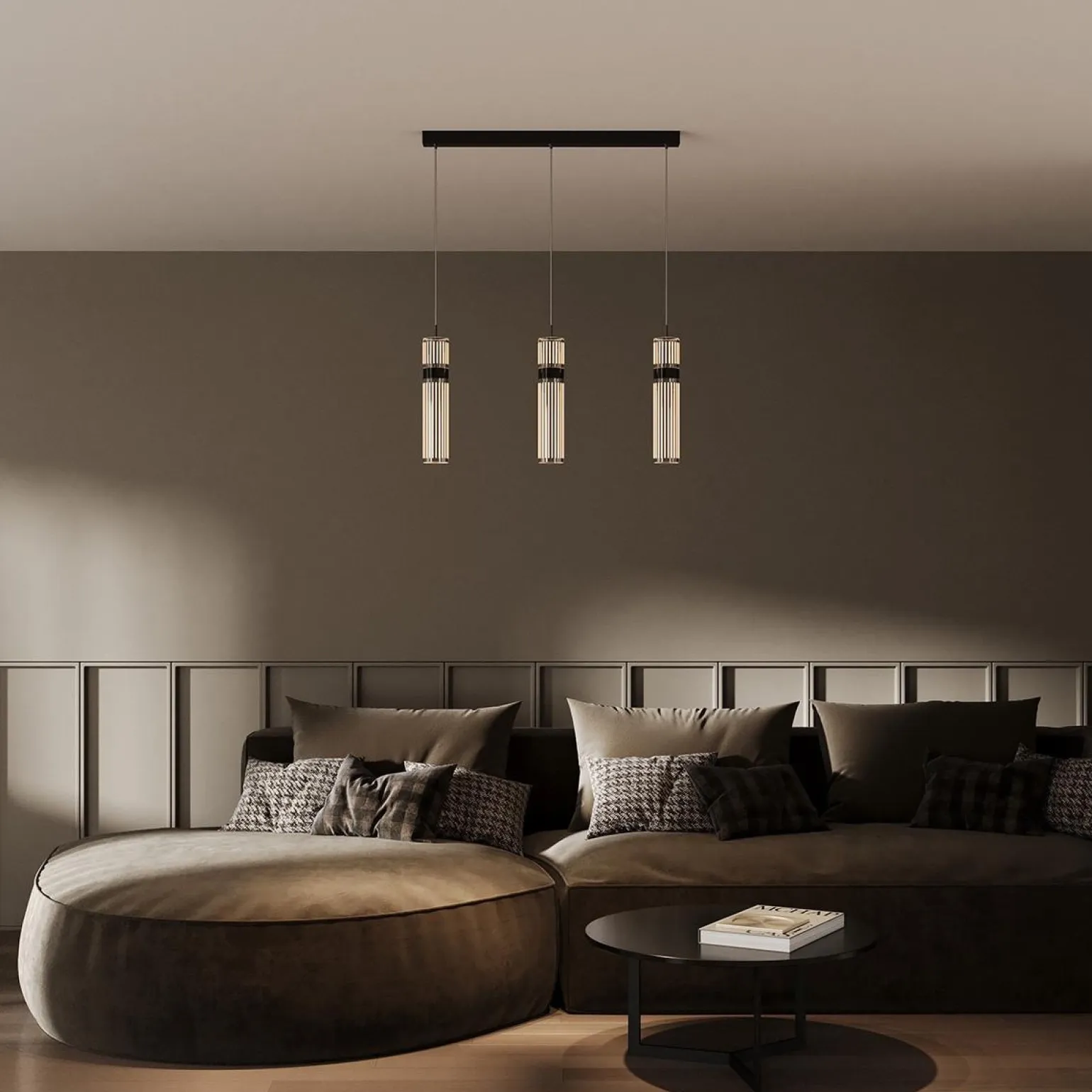 Lampa wisząca Ambiente 3 LED CCT chrom (LP-1510/3L CH) - Light Prestige