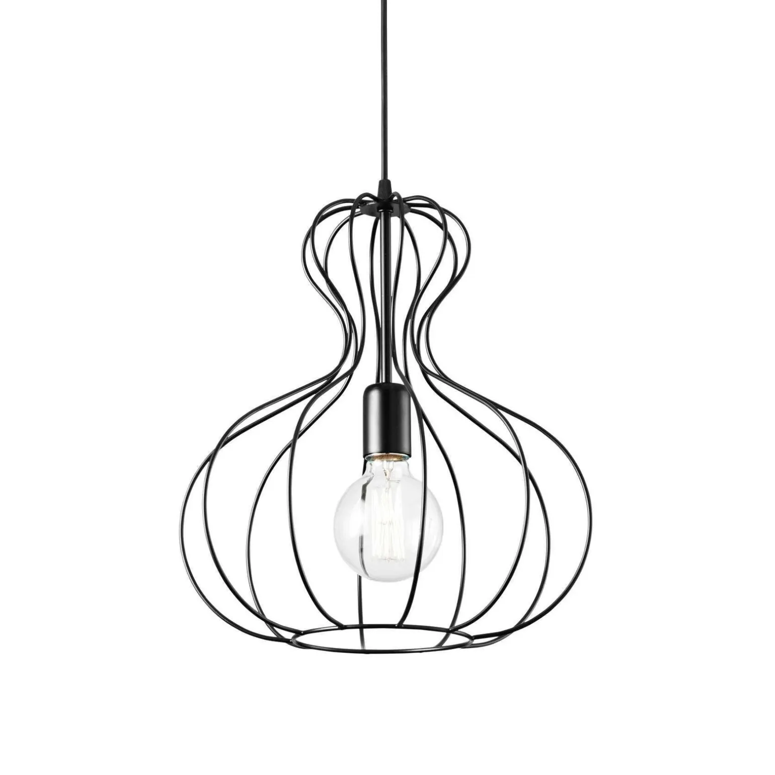 Lampa wisząca Ampolla kol. czarny (148502) Ideal Lux - żyrandol