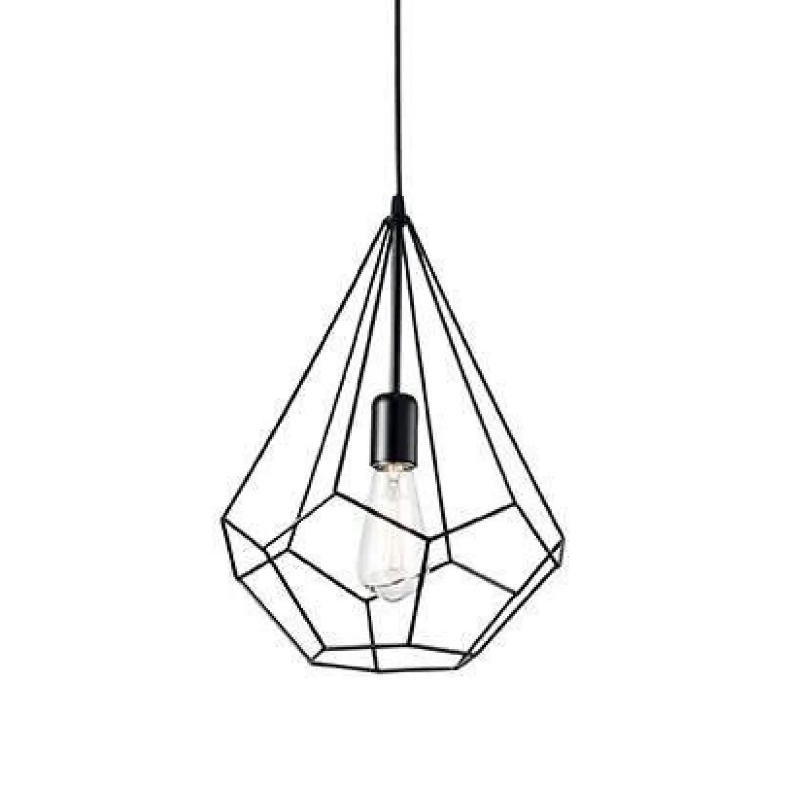 Lampa wisząca Ampolla kol. czarny (148175) Ideal Lux - żyrandol