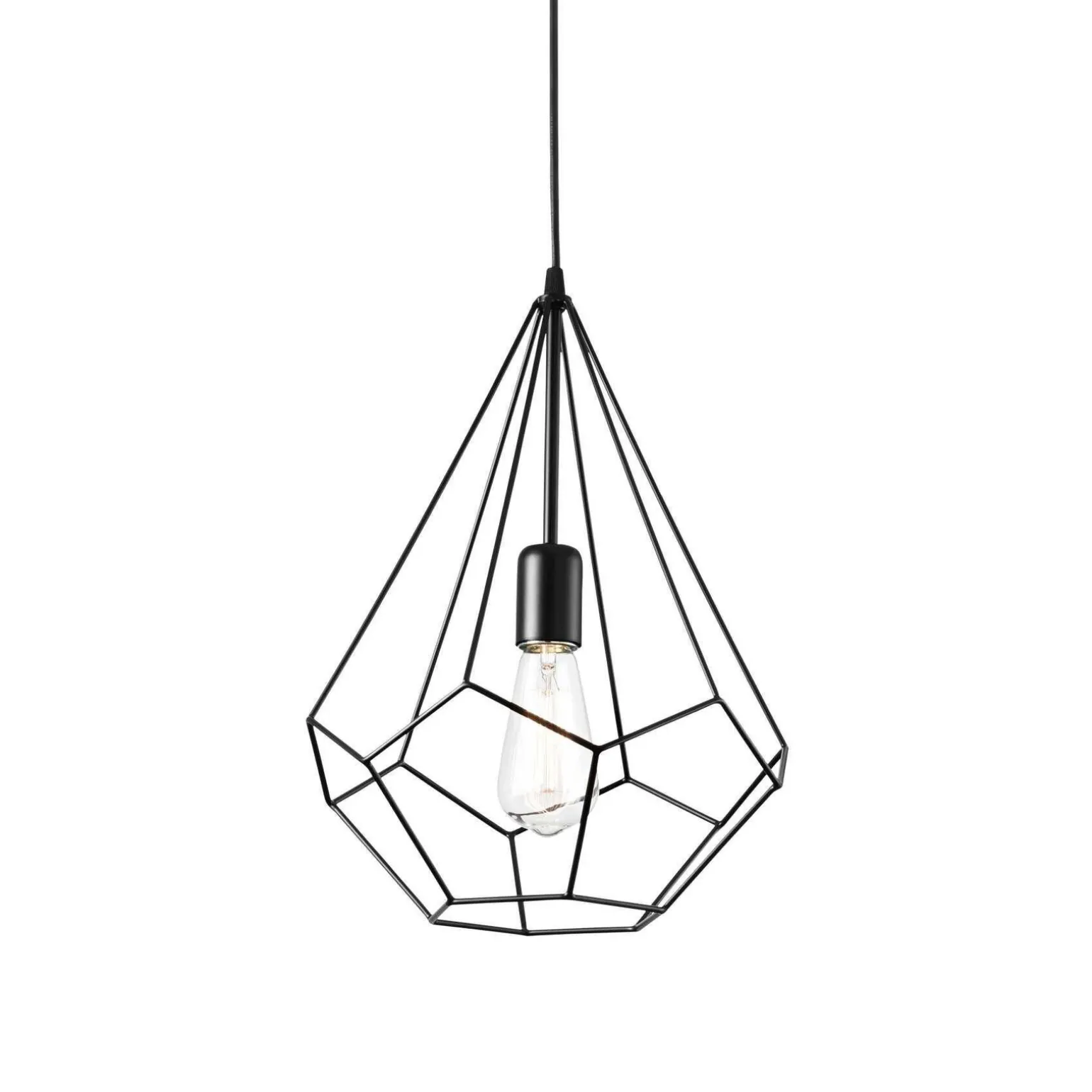 Lampa wisząca Ampolla kol. czarny (148175) Ideal Lux - żyrandol
