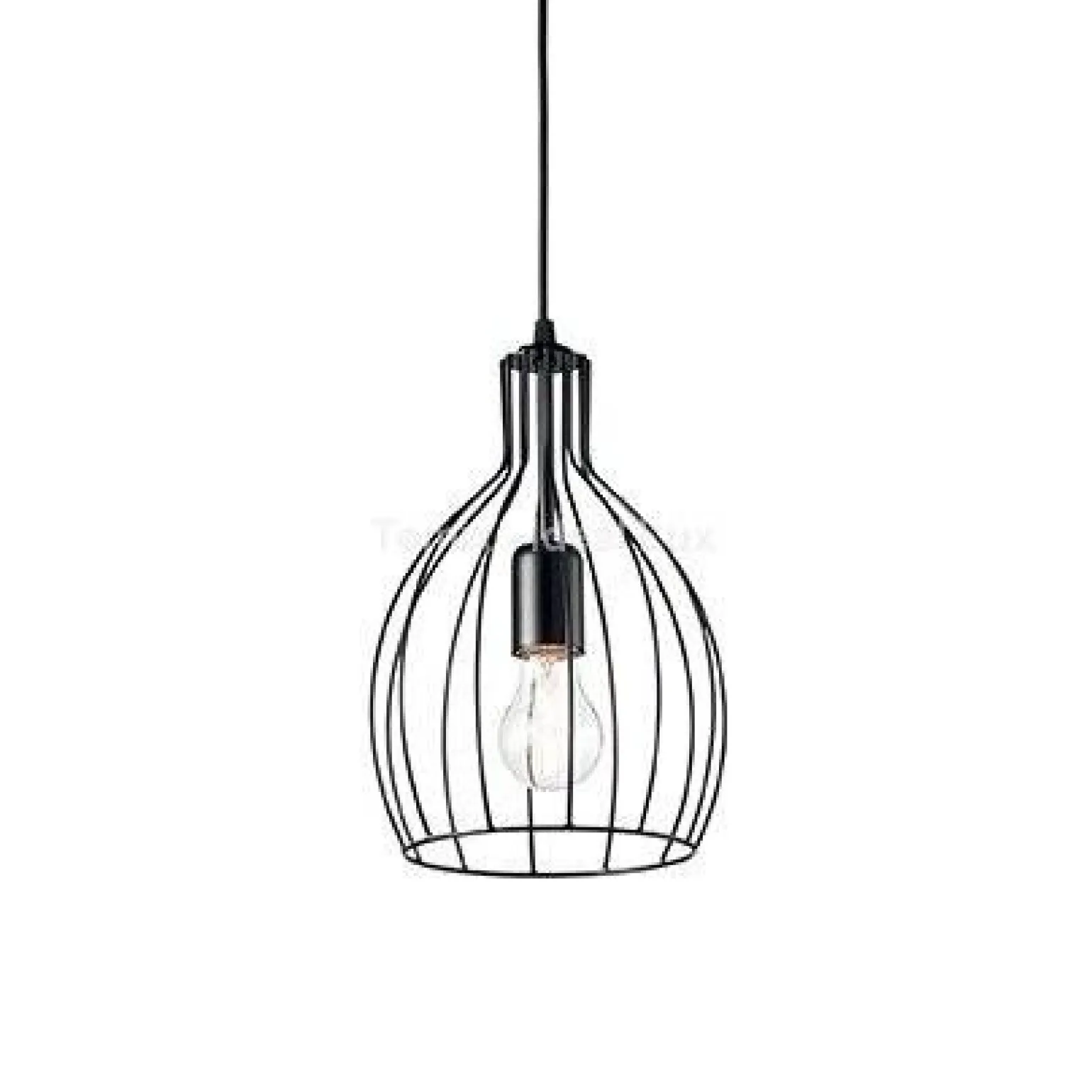 Lampa wisząca Ampolla kol. czarny (148151) Ideal Lux - żyrandol