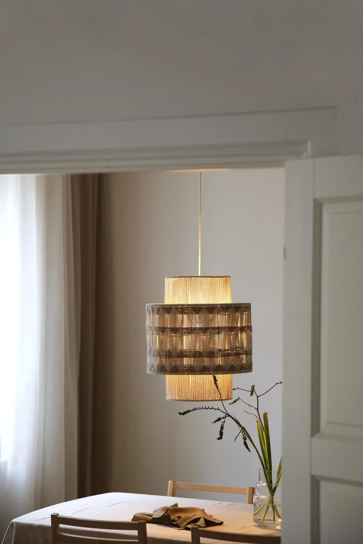 Lampa wisząca ANO z abażurem z tkaniny (108824) Markslojd