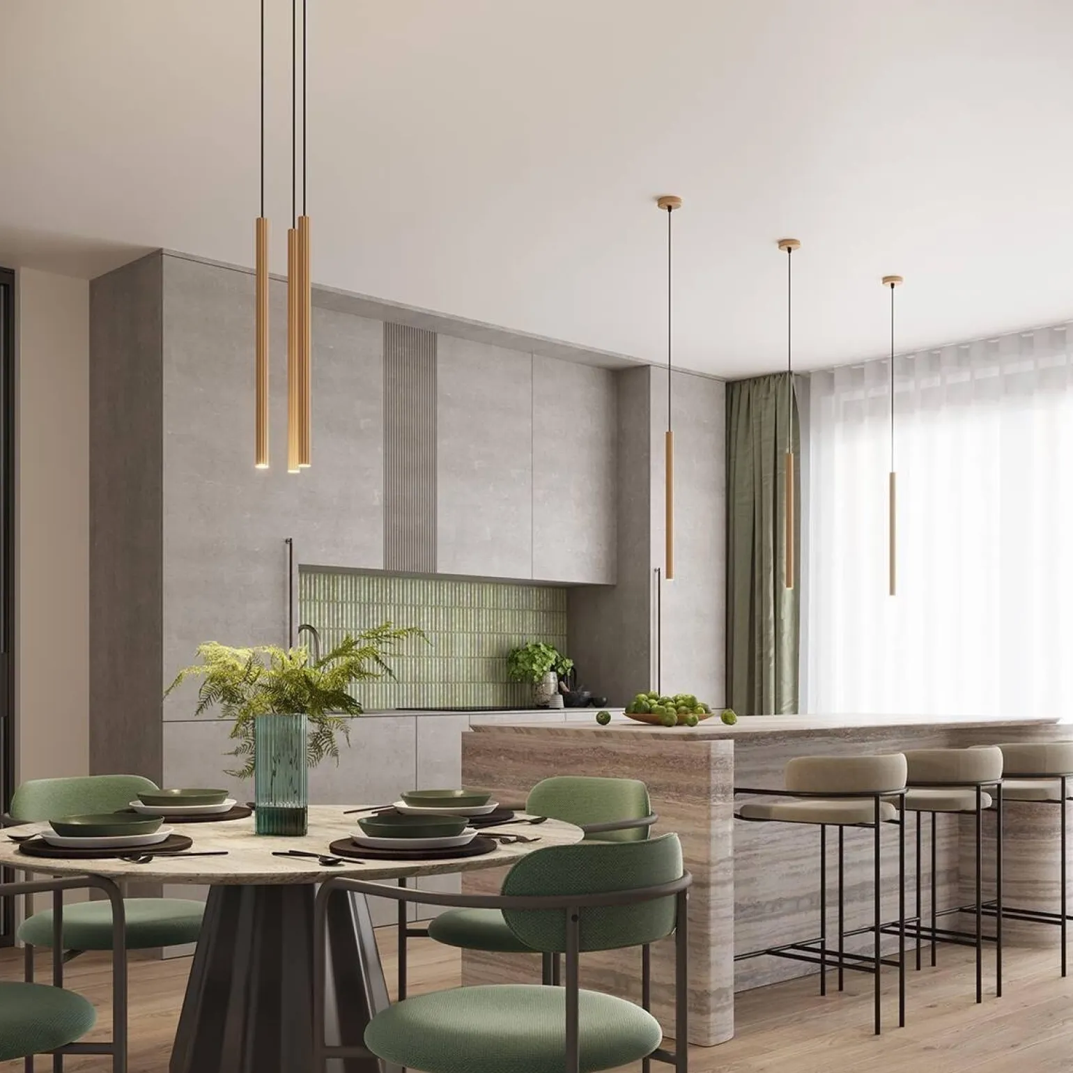 Lampa wisząca ARCHE 3P złota (SL.1342) - Sollux Lighting