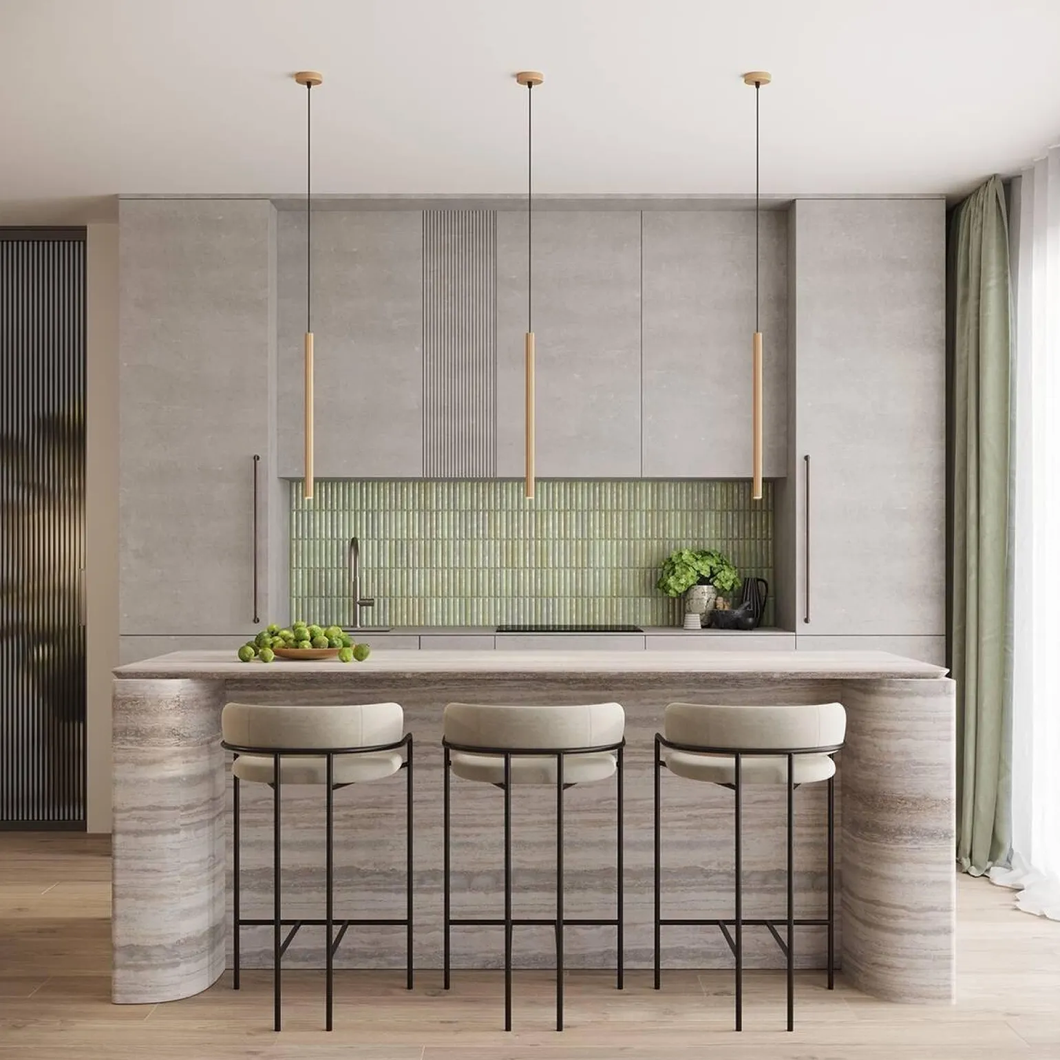 Lampa wisząca ARCHE 3P złota (SL.1342) - Sollux Lighting