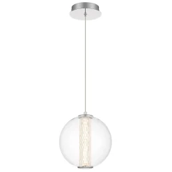 Lampa wisząca Atomo - 1 źródło światła - Polerowany chrom (QN-ATOMO-1P-PC) - Quintiesse