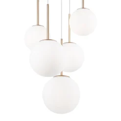 Lampa wisząca Basic form 5 biało złota (MOD321PL-05G) - Maytoni